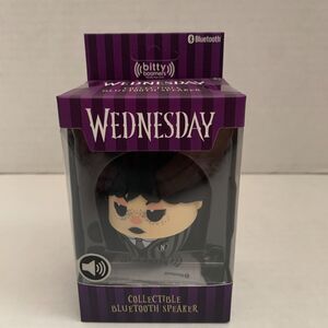 Bitty Boomers Wednesday Addams 2 Inch Collectible Bluetooth Speaker Family New